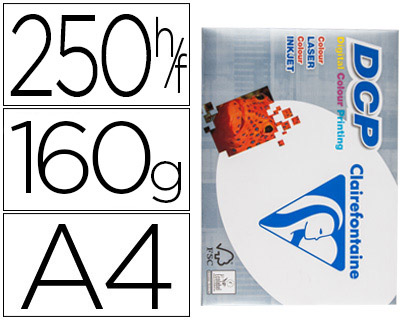 250h papel fotocopiadora Clairefontaine DCP A4 160g/m²